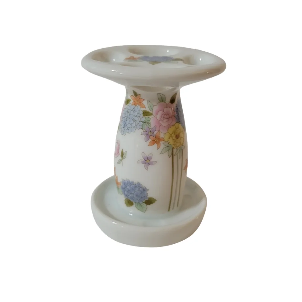 Takahashi Joy Floral Toothbrush Holder Cup Porcelain